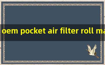 oem pocket air filter roll material